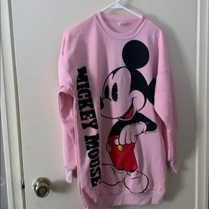 Mickey Mouse pink oversized sweater